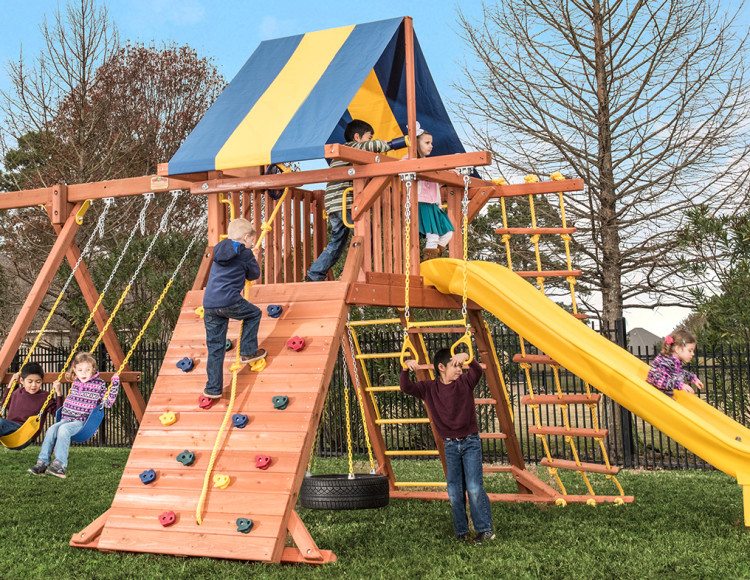 Parrot Island Playcenter XL Swingset Factory Depot