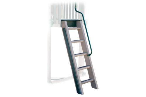 Flat Step Access Ladder with Railing