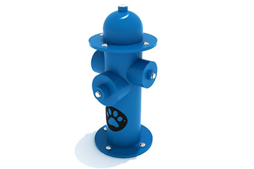 Dog Park Faux Fire Hydrant - Blue