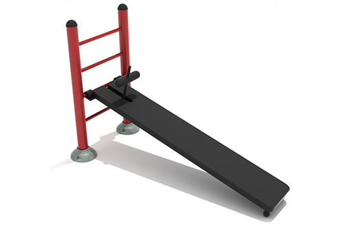 Adjustable Inverted Sit-Up Bench for Outdoor Use