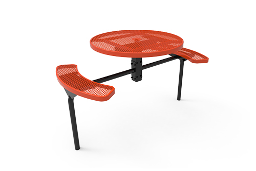 Round Nexus Pedestal Table with Diamond Pattern