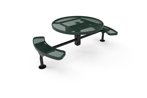 Round Nexus Pedestal Table with Diamond Pattern