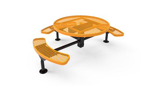 Round Nexus Pedestal Table with Diamond Pattern