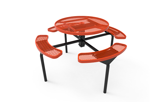 Round Nexus Pedestal Table with Diamond Pattern