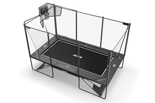 ACON X Basketball Hoop with Back Net for 17ft Rectangular Trampoline - Image 3